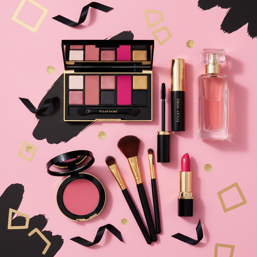 Pink Black Gold Beauty Products